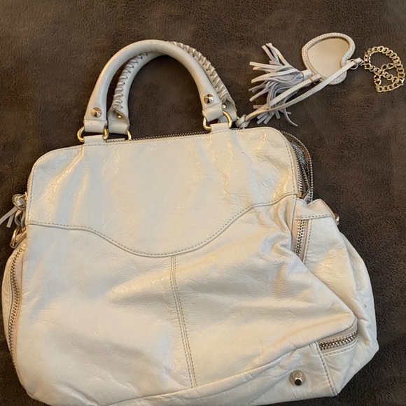 Betsey Johnson Cream Tassle Chain Purse - Picture 6 of 12